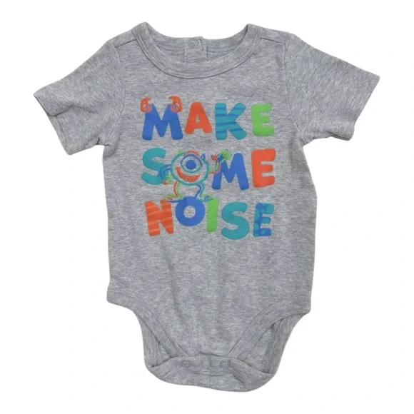 Disney Baby Monsters Inc Mike Wazowski Body suit NWOT - 3-6 months - Picture 1 of 3